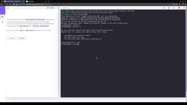 KodeKloud Engineer: Linux User Without Home смотреть онлайн