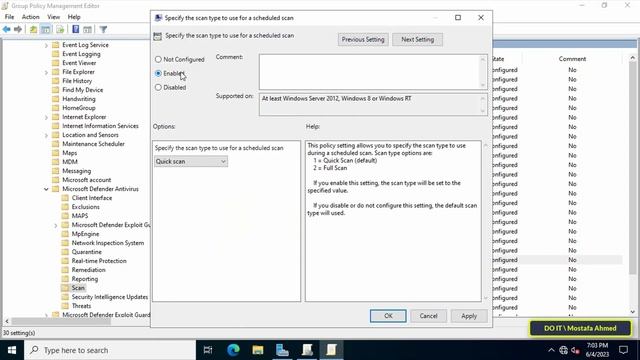 Create GPO to Configure Scheduled Scan by Windows Defender to All Computer | Windows Server2022/201 смотреть онлайн