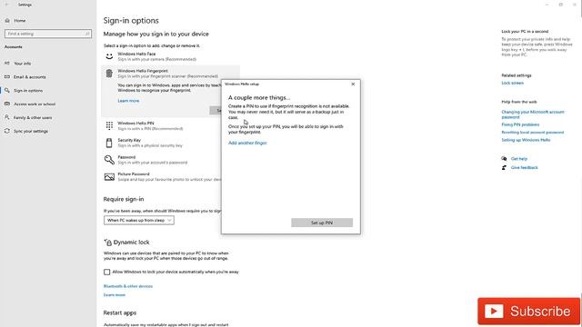 Windows 10 - How to Setup Fingerprint Login on Windows 10 | How to Enable Fingerprint Login in PC смотреть онлайн