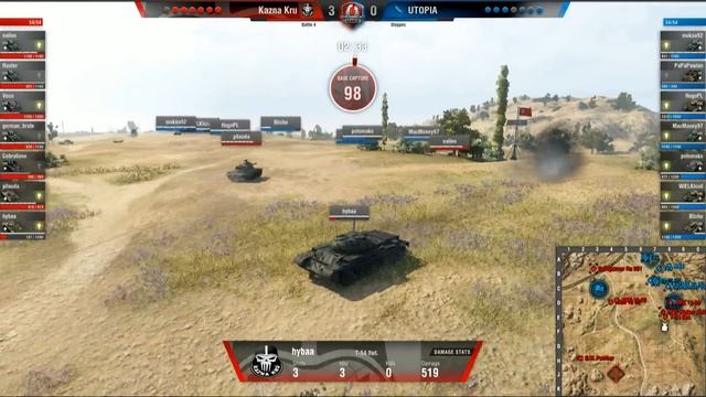 Utopia vs. Kazna Kru - WGL EU Season 5 - Matchweek 4 - World of Tanks смотреть онлайн