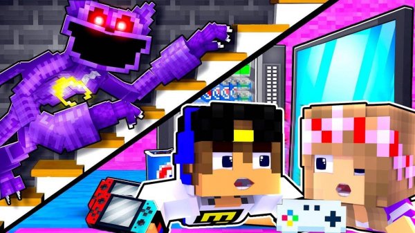 Я ПОСТРОИЛ СЕКРЕТНЫЙ БУНКЕР ПРОТИВ КЭТНАП в МАЙНКРАФТ ДЕВУШКА НУБ ВИДЕО ТРОЛЛИНГ MINECRAFT Евгенбро