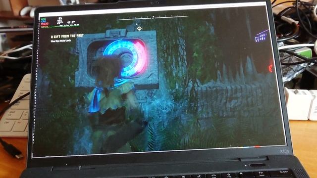 Horizon Zero Dawn running on Lenovo X13s with box64 (with mangohud) смотреть онлайн