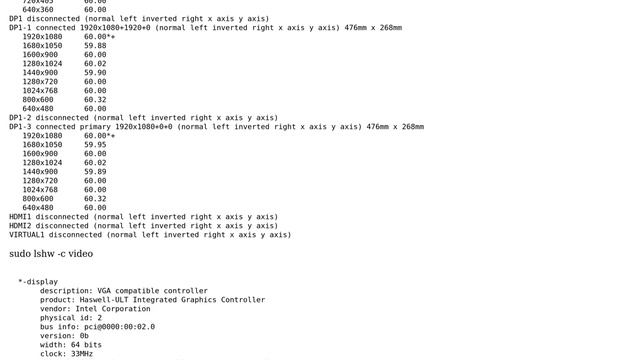 Ubuntu: Ubuntu 16.04 external monitors black screen "Could not set the configuration for CRTC" смотреть онлайн