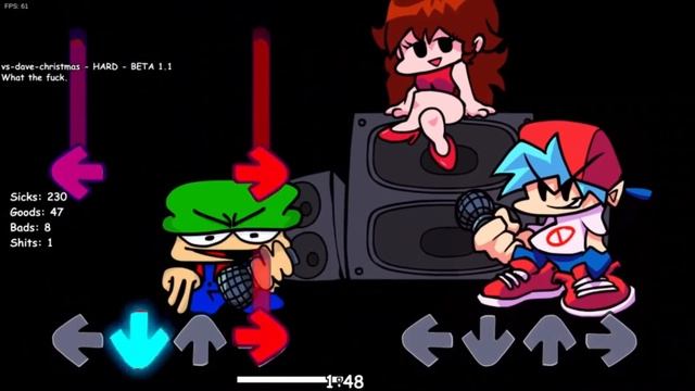 FNF Vs. Dave and Bambi Definitive Edition - Dave's Christmas [HARD] смотреть онлайн