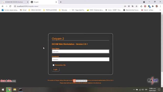 Dcm4chee 2.18.3 Weasis, Oviyam y Horos Visor Dicom смотреть онлайн