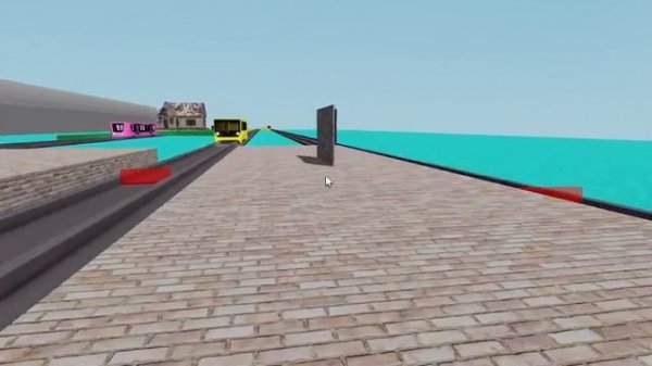 Катаюсь на поездах на карте Автоматическое метро Roblox City в роблокс