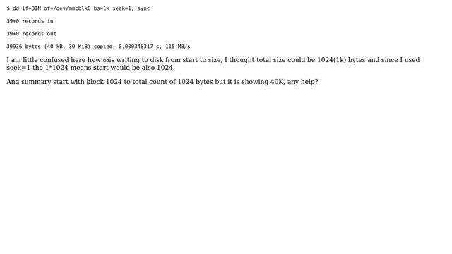 Unix & Linux: How dd will write data on to disk? смотреть онлайн