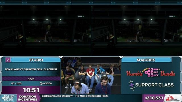 Tom Clancy's Splinter Cell: Blacklist coop by BIGHONKINBURGER, Shaddex in 0:30:55 - SGDQ2016 смотреть онлайн