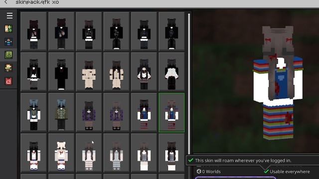 30 Cosmetic Skin Pack (PC & IOS) (MCPE/MCBE) (4D Skins) (1.19+ Works On Hive) (2023)