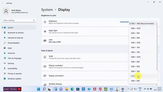 How to change Display Resolution on Windows 11 смотреть онлайн