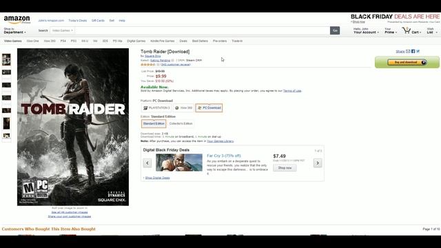 Black Friday PC Video Game Deals (Playstation Plus, Skyrim, BioShock Infinte, Battlefield 4) смотреть онлайн