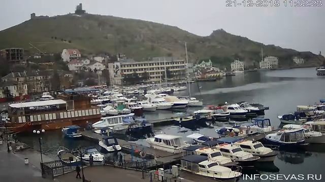 Балаклава, набережная Назукина.21 декабря 2018 года смотреть онлайн