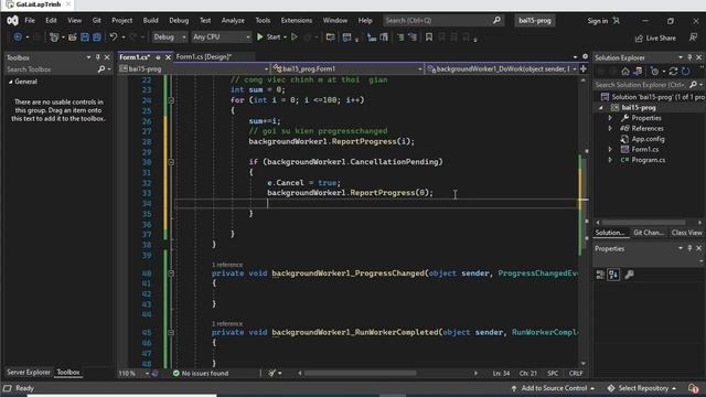 15. [Winform C# 2022] backgroundWorker - progressBar C# -Make exe application - tuhoc.cc смотреть онлайн