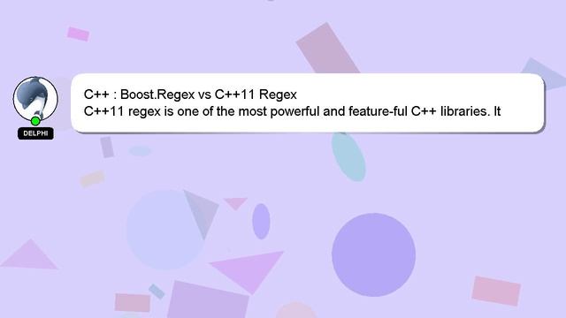 C++ : Boost.Regex vs C++11 Regex смотреть онлайн