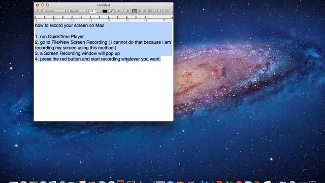 Screen Recording on Mac using QuickTime Player смотреть онлайн