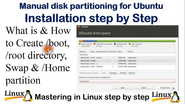 File System, Manual Partition क्या होता है ? /boot, /root directory, Swap & /Home partition смотреть онлайн