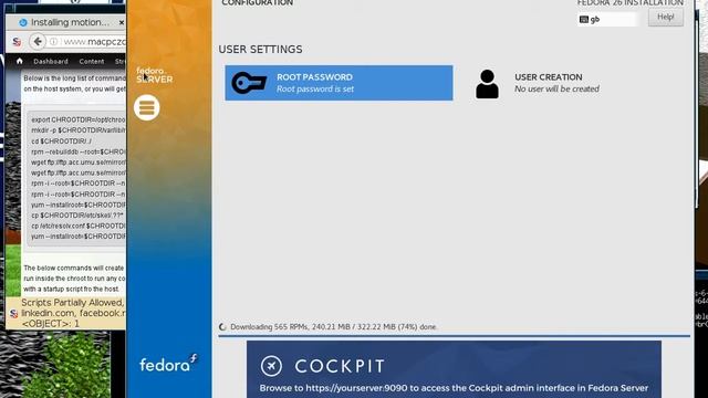 Installing Fedora 26 Server Edition via Netinstall смотреть онлайн