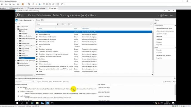 1-3- Visionneuse Windows PowerShell Active Directory (Windows Server 2019) смотреть онлайн