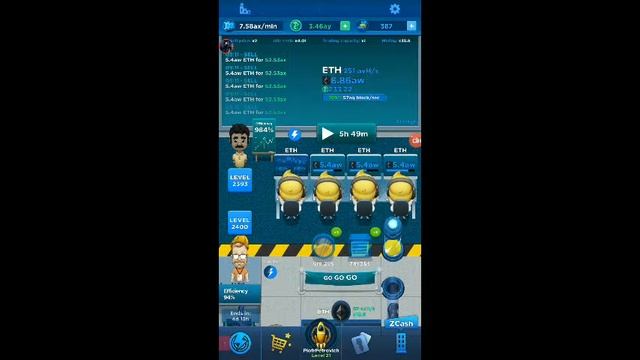 Crypto Idle Miner Game - Fast run event Z Cash 2020 - Part 2 смотреть онлайн