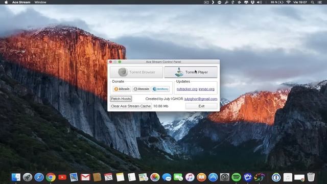 Acestream en MAC смотреть онлайн
