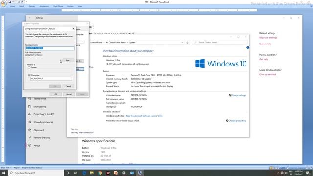 How To Windows Update & OS Build Info and Rename PC#desk#technology #windows смотреть онлайн