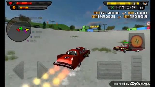 Играю в Demolition derby multiplayer 1.0.4 версия deadmatch за 10 минут и за 1 минуту много очков. смотреть онлайн