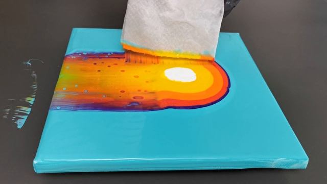 The Swipe Technique - Colorful Abstract Painting - Acrylic Pouring