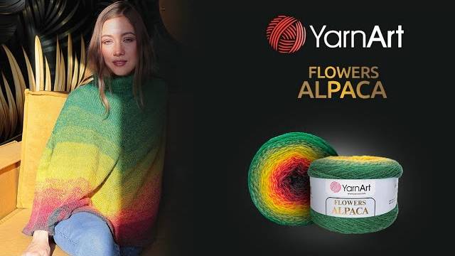 ⚘🦙YarnArt Flowers Alpaca (360p)