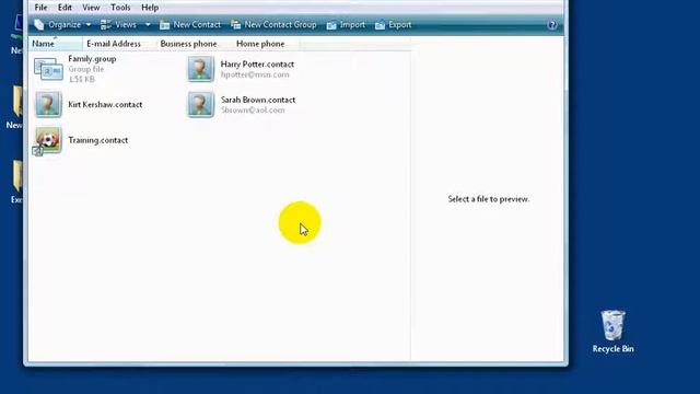 Windows Vista: Contacts смотреть онлайн