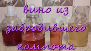 Домашнее Вино Из Компота Который Забродил Простой Рецепт
