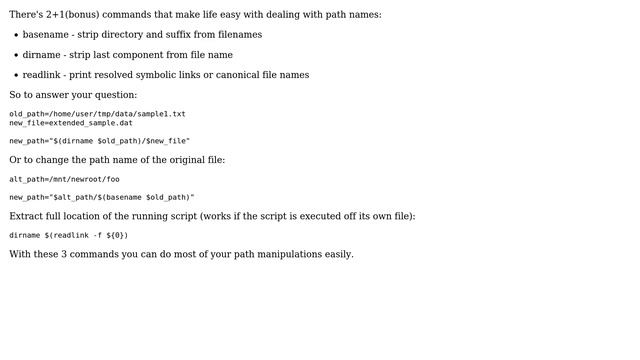 concise bash script to replace filename in absolute path (3 Solutions!!) смотреть онлайн