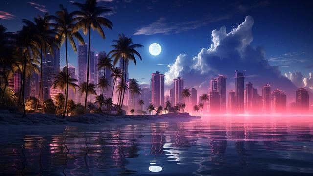 Neon Miami - Synthwave Mix смотреть онлайн