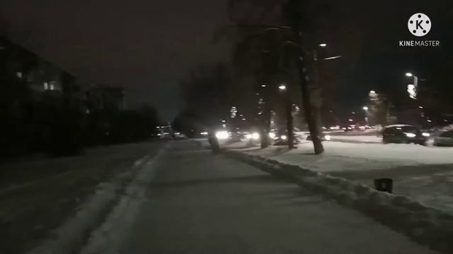 Купила ёлку !Красивый ледяной городок у моего дома. смотреть онлайн