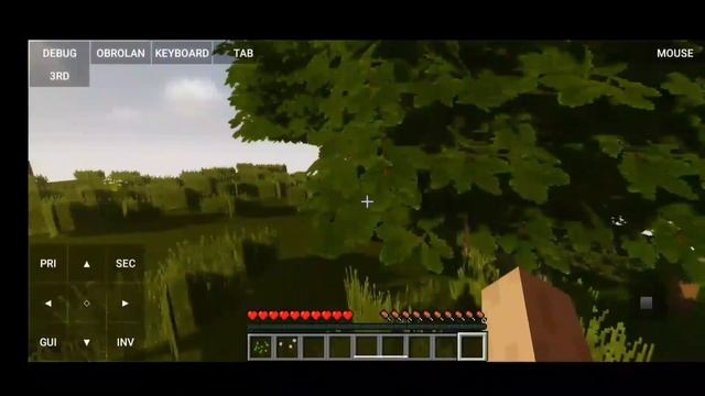 Minecraft PC on Android!make up shader + stratum 128×128 resolusi 100 смотреть онлайн