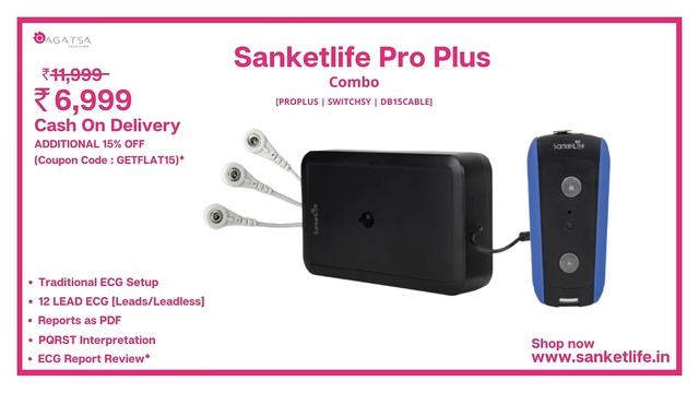 Agatsa's Sanketlife Pro Plus Combo | Portable 12 Lead ECG Device| HRV | Stress Monitor| Hospital EC смотреть онлайн