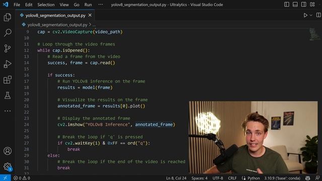 Run Segmentation with Pre-Trained Ultralytics YOLOv8 Model in Python ｜ Episode 2 смотреть онлайн