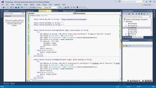 #5 How to make Class Library (dll) for Windows Application (Visual Studio / VB) (With your API) смотреть онлайн