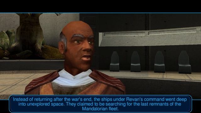 Star Wars KOTOR (ipad) short clip - forty year war history lesson with Master Dorak смотреть онлайн