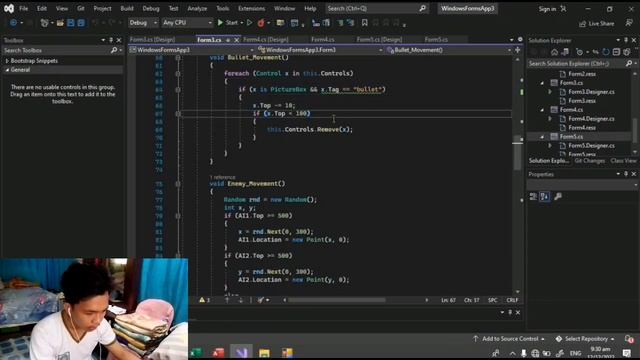 Creating a space game in Visual studio, using C# language ( Final Output in Computer Programming 2) смотреть онлайн