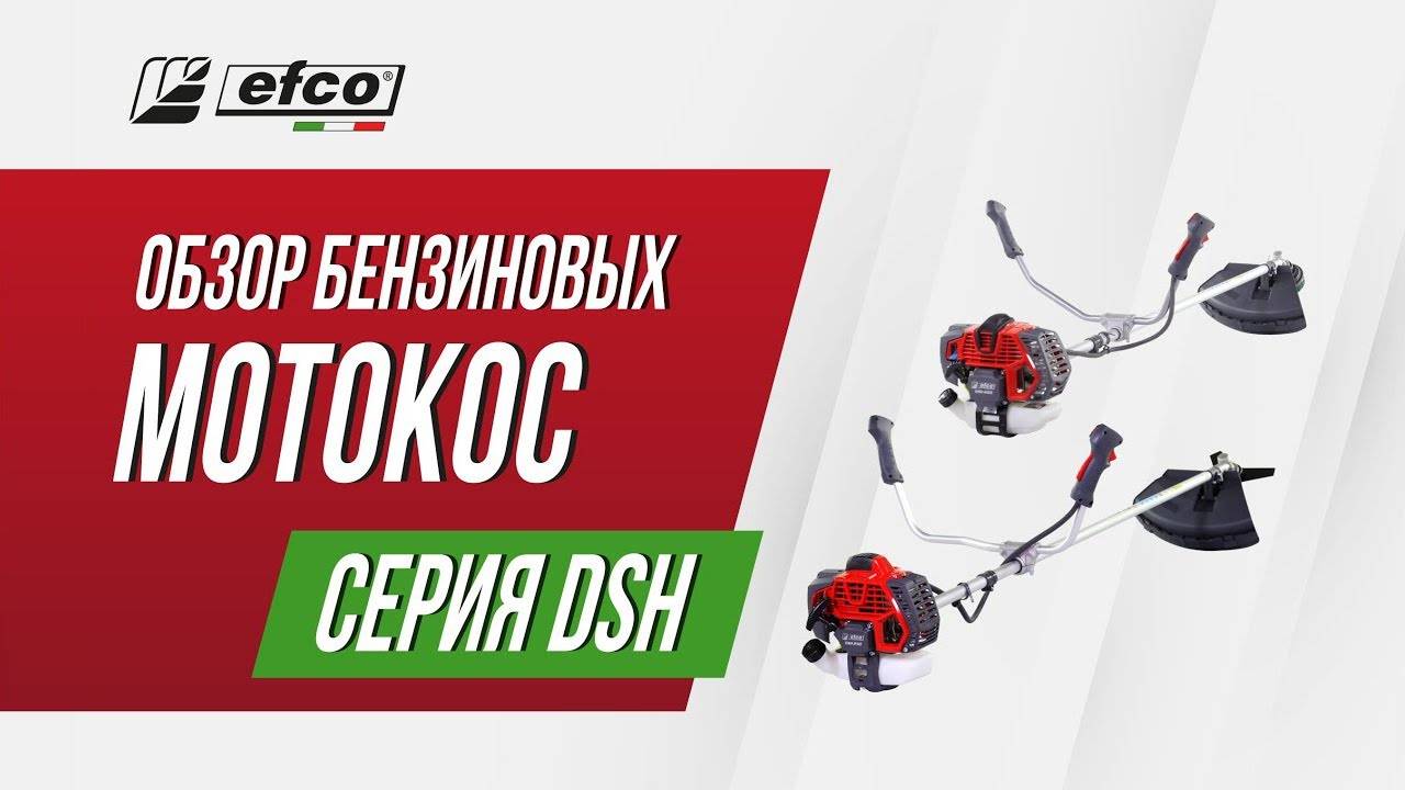Бензокосы Efco серии DSH смотреть онлайн