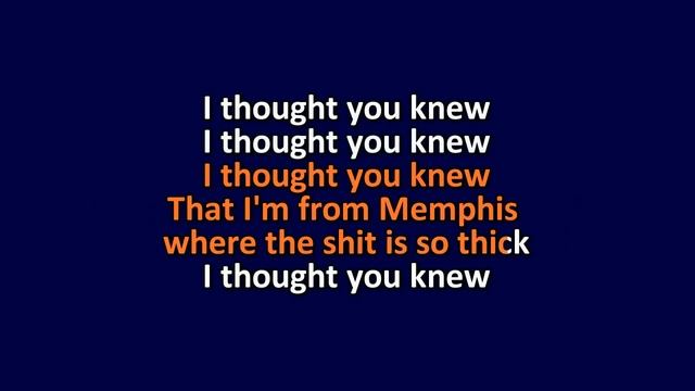 Three 6 Mafia - I Thought You Knew - Karaoke Instrumental Lyrics - ObsKure смотреть онлайн