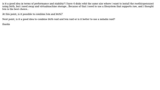 Install BTRFS Rootfs inside LVM Volume inside MDADM RAID смотреть онлайн