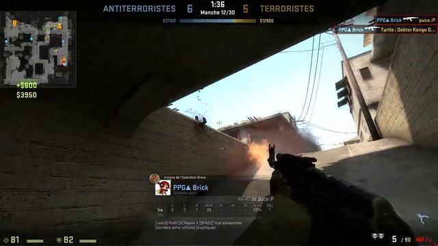 [ Brick ] Dust 2 | 3 kill on pit | AK-47 смотреть онлайн