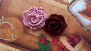 МК Розочка крючком