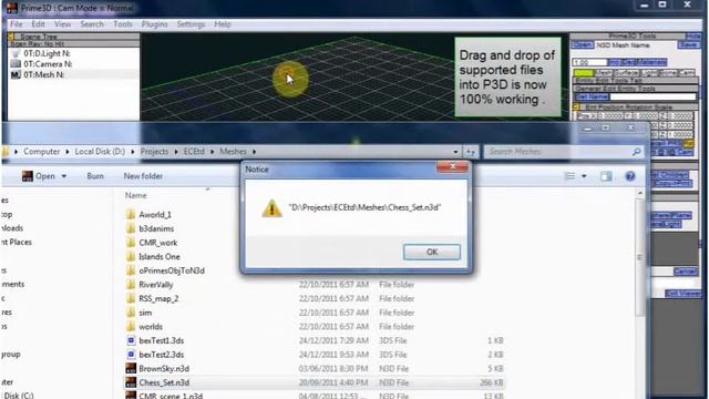 P3D ,drag n drop of supported files to load смотреть онлайн