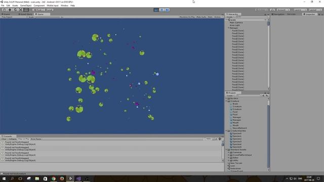 Agent based predator prey model with neural networks in unity. Episode 4 смотреть онлайн