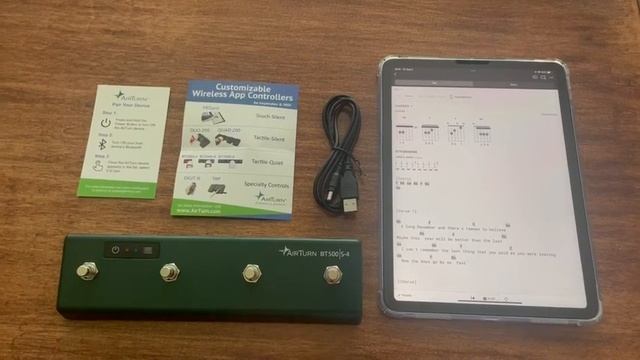 Review AirTurn BT500S-4 Bluetooth Pedal Page Turner DAW MIDI App Controller смотреть онлайн