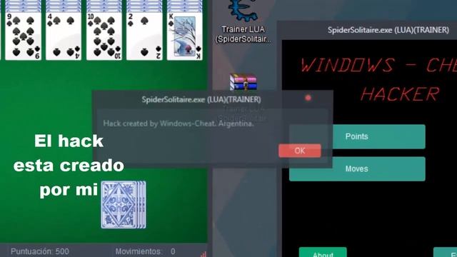 Trainer LUA SpiderSolitaire PC. смотреть онлайн