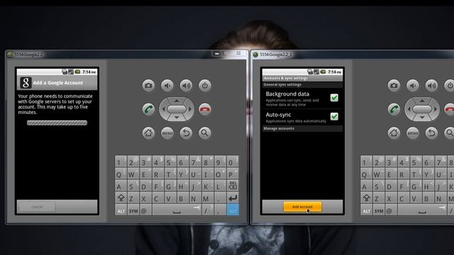 Android adding Google Account in Emulator смотреть онлайн