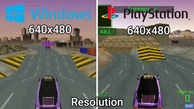 Twisted Metal 2 [1996] Windows vs PlayStation (Graphics Comparison) смотреть онлайн